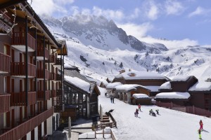 Hôtel Belle Plagne 2100 vue sur les pistes