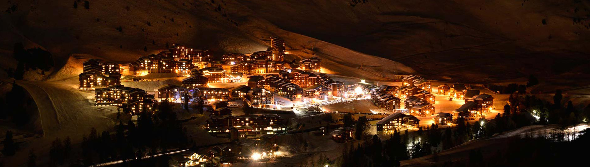 Station de ski La Plagne - village d'altitude