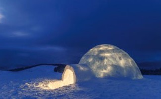 igloo pres de belle plagne