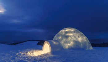 igloo pres de belle plagne