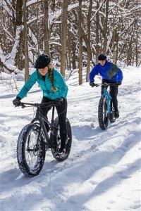 sortie en fat bike à la plagne